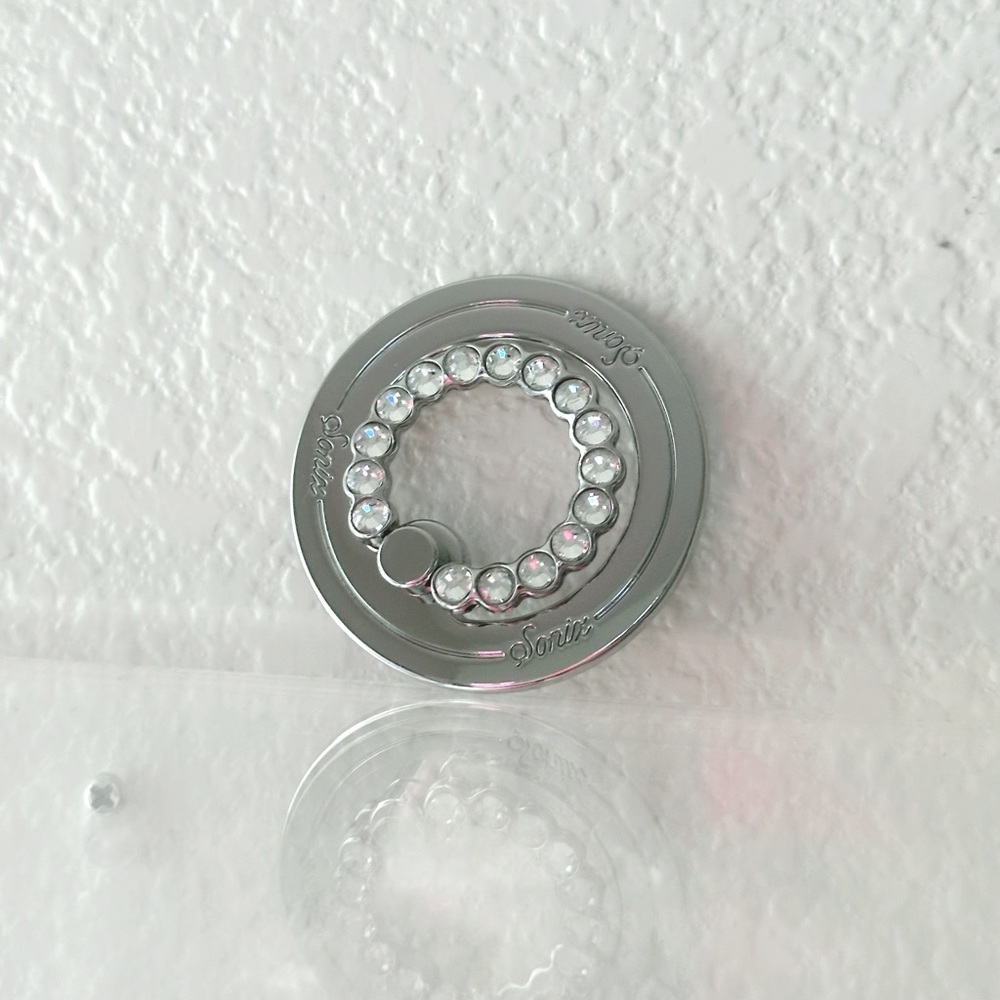 MagSafe Rhinestone Phone Ring (Silver)